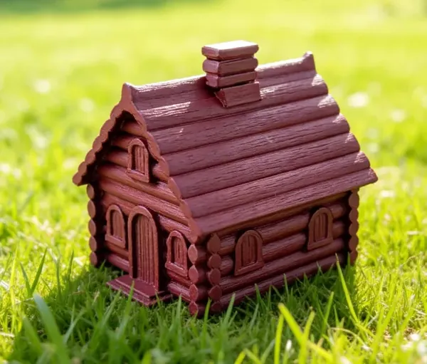 PLA Wood printed part 1: Architectural models