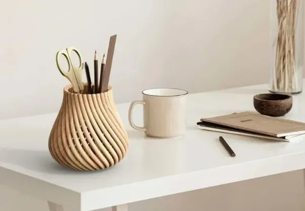 PLA Wood printed part 2: Plant pots